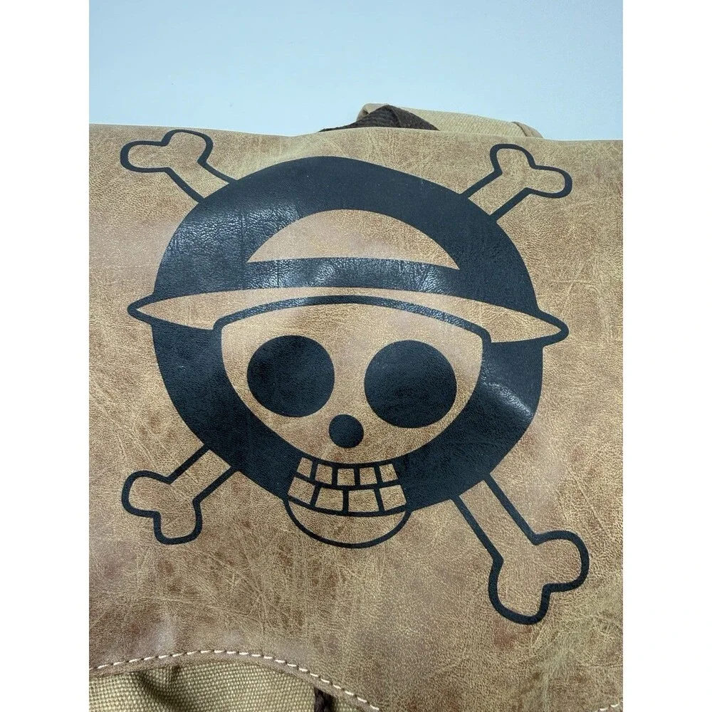 One Piece Straw Hat Crew Monkey D Luffy Japanese Anime Manga Canvas Backpack